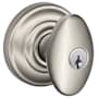 Schlage Siena Keyed Entry Door Knob Set with Decorative Andover Trim Satin Nickel