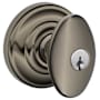 Schlage Siena Keyed Entry Door Knob Set with Decorative Andover Trim Antique Pewter