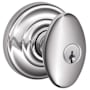 Schlage Siena Keyed Entry Door Knob Set with Decorative Andover Trim Bright Chrome