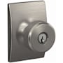 Schlage Custom Swanson Passage or Privacy Door Knob Set with Century Trim Satin Nickel