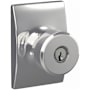 Schlage Custom Swanson Passage or Privacy Door Knob Set with Century Trim Bright Chrome