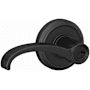 Schlage Custom Whitney Single Cylinder Keyed Entry Door Lever Set with Indy Trim Matte Black