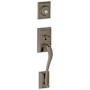 Schlage Addison Single Cylinder Exterior Entrance Handleset from the F-Series Antique Pewter