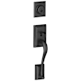 Schlage Addison Single Cylinder Exterior Entrance Handleset from the F-Series Matte Black
