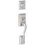 Schlage Addison Single Cylinder Exterior Entrance Handleset from the F-Series Bright Chrome