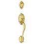 Schlage Brookshire Keyed Handleset Single Cylinder (Interior Side Sold Separately) Polished Brass