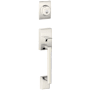 Schlage Century Single Cylinder Exterior Entrance Handleset from the F-Series Polished Nickel