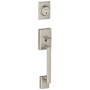 Schlage Century Single Cylinder Exterior Entrance Handleset from the F-Series Satin Nickel