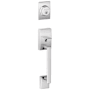 Schlage Century Single Cylinder Exterior Entrance Handleset from the F-Series Polished Chrome