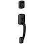 Schlage Greenwich Single Cylinder Keyed Entry Handleset from the F-Series - Exterior Only Aged Bronze