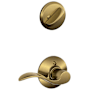 Schlage Accent Right Handed Single Cylinder Interior Pack - Exterior Handleset Sold Separately Antique Brass