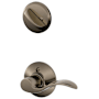 Schlage Accent Left Handed Single Cylinder Interior Pack - Exterior Handleset Sold Separately Antique Pewter
