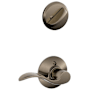 Schlage Accent Right Handed Single Cylinder Interior Pack - Exterior Handleset Sold Separately Antique Pewter