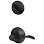 Schlage Accent Left Handed Single Cylinder Interior Pack - Exterior Handleset Sold Separately Matte Black