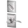 Schlage Accent Left Handed Single Cylinder Interior Pack with Decorative Addison Trim - Exterior Handleset Sold Separately Bright Chrome