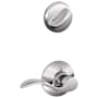 Schlage Accent Right Handed Single Cylinder Interior Pack - Exterior Handleset Sold Separately Bright Chrome