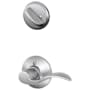 Schlage Accent Left Handed Single Cylinder Interior Pack - Exterior Handleset Sold Separately Satin Chrome