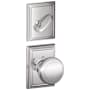 Schlage Andover Single Cylinder Interior Pack with Decorative Addison Trim - Exterior Handleset Sold Separately Bright Chrome