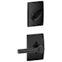 Schlage Broadway Single Cylinder Interior Pack with Decorative Century Trim - Exterior Handleset Sold Separately Matte Black