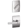 Schlage Broadway Single Cylinder Interior Pack with Decorative Century Trim - Exterior Handleset Sold Separately Bright Chrome