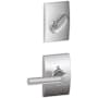 Schlage Broadway Single Cylinder Interior Pack with Decorative Century Trim - Exterior Handleset Sold Separately Satin Chrome