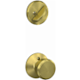 Schlage Bowery Single Cylinder Interior Pack - Exterior Handleset Sold Separately Satin Brass