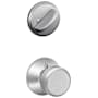 Schlage Bowery Single Cylinder Interior Pack - Exterior Handleset Sold Separately Satin Chrome