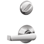 Schlage Elan Residential Single Cylinder Keyed Entry Interior Pack with Trim Bright Chrome