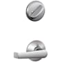 Schlage Elan Residential Single Cylinder Keyed Entry Interior Pack with Trim Satin Chrome