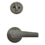 Schlage Elan Residential Single Cylinder Keyed Entry Interior Pack with Trim Aged Bronze