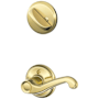 Schlage Flair Left Handed Single Cylinder Interior Pack - Exterior Handleset Sold Separately Polished Brass