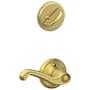 Schlage Flair Right Handed Single Cylinder Interior Pack - Exterior Handleset Sold Separately Satin Brass