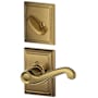 Schlage Flair Left Handed Single Cylinder Interior Pack with Decorative Addison Trim - Exterior Handleset Sold Separately Antique Brass