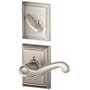 Schlage Flair Left Handed Single Cylinder Interior Pack with Decorative Addison Trim - Exterior Handleset Sold Separately Satin Nickel