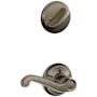 Schlage Flair Right Handed Single Cylinder Interior Pack - Exterior Handleset Sold Separately Antique Pewter