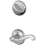 Schlage Flair Left Handed Single Cylinder Interior Pack - Exterior Handleset Sold Separately Satin Chrome