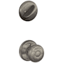Schlage Georgian Single Cylinder Interior Pack - Exterior Handleset Sold Separately Distressed Nickel