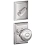 Schlage Georgian Single Cylinder Interior Pack with Decorative Addison Trim - Exterior Handleset Sold Separately Bright Chrome