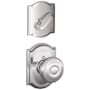 Schlage Georgian Single Cylinder Interior Pack with Decorative Camelot Trim - Exterior Handleset Sold Separately Bright Chrome