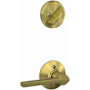 Schlage Latitude Single Cylinder Interior Pack - Exterior Handleset Sold Separately Satin Brass