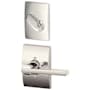 Schlage Latitude Single Cylinder Interior Pack with Decorative Century Trim - Exterior Handleset Sold Separately Polished Nickel