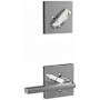 Schlage Latitude Lever Single Cylinder Keyed Entry Interior Pack with Collins Trim - Exterior Handleset Sold Separately Bright Chrome