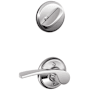 Schlage Merano Right Handed Single Cylinder Interior Pack - Exterior Handleset Sold Separately Polished Chrome