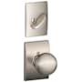 Schlage Orbit Single Cylinder Interior Pack with Decorative Century Trim - Exterior Handleset Sold Separately Satin Nickel