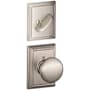 Schlage Plymouth Single Cylinder Interior Pack with Decorative Addison Trim - Exterior Handleset Sold Separately Satin Nickel