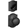 Schlage Plymouth Single Cylinder Interior Pack with Decorative Camelot Trim - Exterior Handleset Sold Separately Matte Black