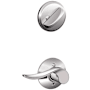 Schlage Sacramento Right Handed Single Cylinder Interior Pack - Exterior Handleset Sold Separately Bright Chrome