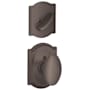 Schlage Siena Single Cylinder Interior Pack with Decorative Camelot Trim - Exterior Handleset Sold Separately Oil Rubbed Bronze