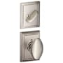 Schlage Siena Single Cylinder Interior Pack with Decorative Addison Trim - Exterior Handleset Sold Separately Satin Nickel