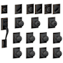 Schlage Addison Complete House Door Hardware Package with Georgian Interior Knobs and Single Cylinder Exterior Front Door Handleset Aged Bronze